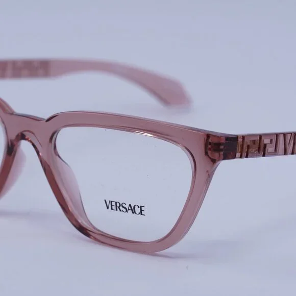 Versace VE3352U 5322 Eyeglasses Peach 53mm Cat Eye Frame display picture 2